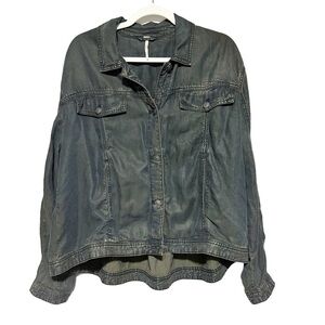 Free People Light Jacket/Blouse 100% Lyocell Size M